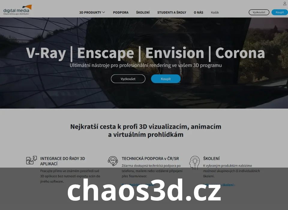chaos3d.cz web portal